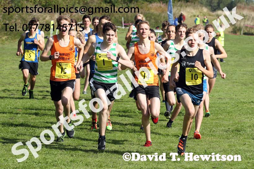 Mens and womens under-17s 2019 Sunderland Harriers Open Cross Country. Photo:  David T. Hewitson/Sports for All Pics